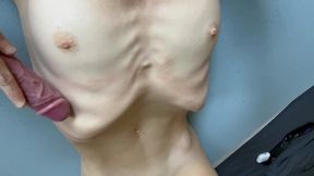 Skinny Fit Anorexic Bones Fetish POV Rubbing Your Cock on My Ribs