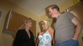 German Mature Amateur Threesome 2 Hot Babes Share 1 Cock