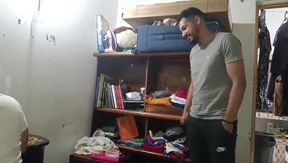 My neighbor sucks my dick until I cum in her mouth