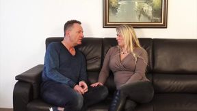 GERMAN PORN MILF SUCKS CUM OFF DICK AFTER A HARD LONG FUCK