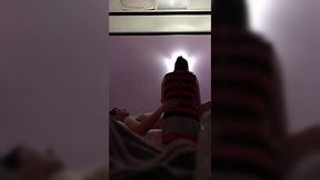 Lewd amateur masseuse is busy with jerking off my friend's cock