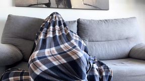 Step Sister Came Home Early And Caught Step Brother Jerking Off and Handjob Him While Watching Porn!