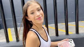 Skinny 19 year old teen goes on trip to the sex shop to get new lingerie