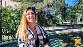 Stella, insatiable brunette, fucks a guy with her girlfriends