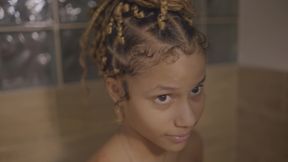 Intense Ebony Latina Shower Sex