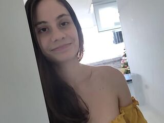 My horny neighbor lets me fuck her at home / homemade porn