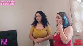 Chubby Latina wives cheat on their husbands in a sexy foursome