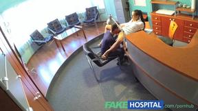 Nurse heals patient's depression with pussy cumshot