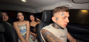 Latina Threesome Fucks Married Taxi Driver After Their Ride!
