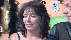 Mature German hoes sharing big dick in hot threesome