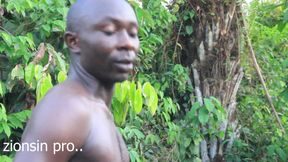 Very Day Man of Uganda Enjoying Himself with His Black Big Boobs Girlfriend in Outdoor Sex on His Bike 014