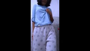 Indian College Girl Fingering Deep Pussy and Show Asshole with Sexy Body at a Bathroom