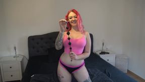 30cm!!! Anal beads sunk in german teen slut