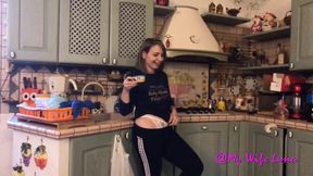 Wife fucked and buggered as she gets ready to go out