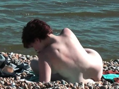 Real amateur hidden nudist voyeur video