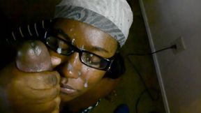 Slapped her multiple times with my cock