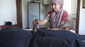 This Muslim Milf Is Shocked!!! Her African Boss Pulls Out His Big Black Cock...