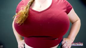 Voluptuous Blonde Tattoo Gwen Goddess Messy Throat to Deep Slam Passion!