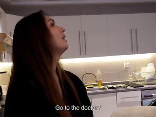 Lonely Stepmom Cooks Dinner For Step-Son Then Supplicates Him To Fuck Her