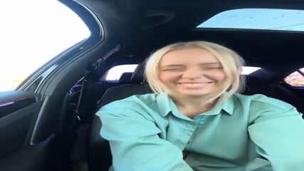 Hot babe Kate teasing in car 20