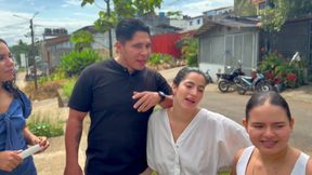 While doing a market in the street, they accidentally fell into our yards.