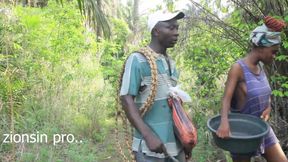 Lucky Farmer Caught This Two Fuck in His Farm and Decided to Fuck the Black Girl Too for Compensation