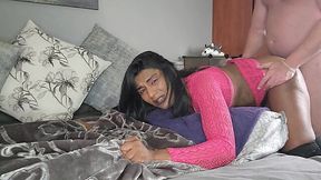 Indian slut screams like crazy because her ass is ruined by a white dick