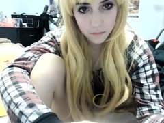 Amateur Blonde Teen Plays Solo with Toy Webcam Porn