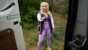 Filthy Euro Slut Ellie Shou Gets Face Fucked and Spanked in Van