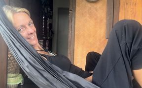 Horny Neighbour - Come in and Fuck Me From Behind, Cums Fast Inside Me