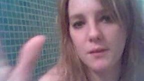 Amateur brunette housewife showed off her boobyt and boobies on cam