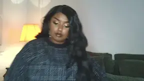 BBW ebony therapist uses breath control to seduce patient during somatic