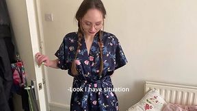 Sexy college student knows how to make her landlord extend the lease