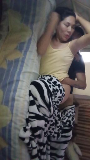 Sharing a bed with my stepmother