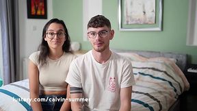 Cute Nerdy Brunette Hottie Indulges In Passionate Sex With Her BF After Long Separation