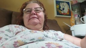 Eatting my pudding cup for you feeders