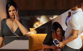 Ep17: Tracy Sucking Her Man's Cock While He's Playing - Living with Temptation: American Sunset