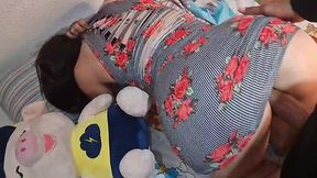 Hot pussy of a Latin girlfriend brings my dick to orgasm three times in a row.