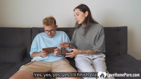 Redhead roommate wanted to fuck before classes