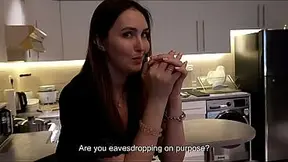 HOT MOM stepmom cooks dinner then begs for a kinky drill session