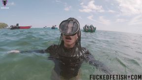 Caribbean Sea Receives Goddess Breathplay Mask Diving Glass