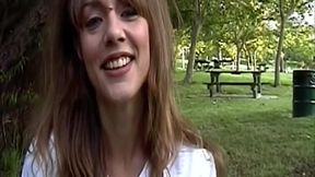 Amateur Handjob in the Park