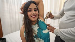 Stepsister armpit- 18+ desi stepsister fucked hard by stepbro(saloon guy) when she were trimmed Armits hair.