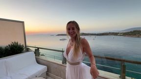 Seductive blonde milf cheats on her girlfriend and gives the best oral