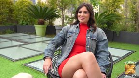 Laury, Sexy Brunette, Gets Fucked by Two Cocks