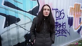 Slim Czech Teen 18+ Stefani Jameson With Saggy Tits Pick Up For First Casting Fuck