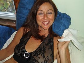 Candi Annie Hardcore Photo Series- Lingerie facial fun!