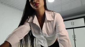 POV: secretarial does everything so that she is not fired