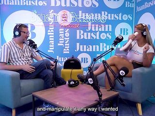 KataSanchez, the hottest mother I'd like to fuck, can't contain her wish to cum on a vibrating machine - JuanBustos Podcast