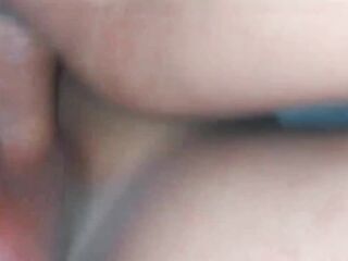 DON'T come inside me, take off my chip and you're gonna get me pregnant - Fans cum inside my constricted cunt by accident.